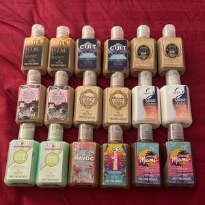Tanning lotion samples